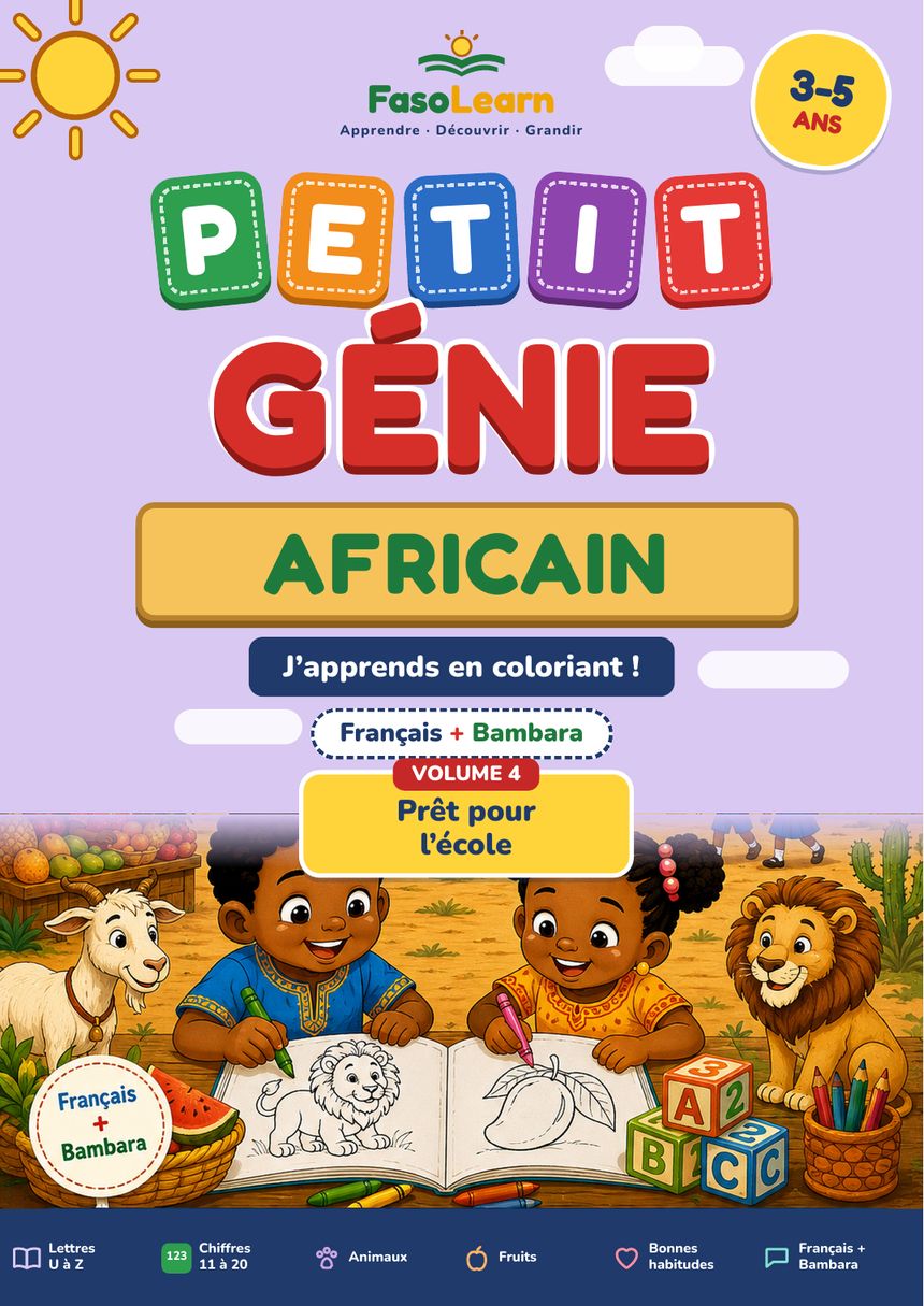 Petit Génie Africain – Vol. 4 : Prêt pour l’école